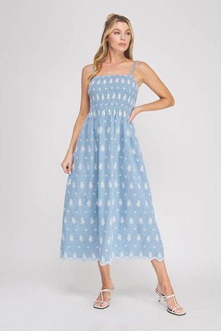 Coastal Bloom Maxi Dress