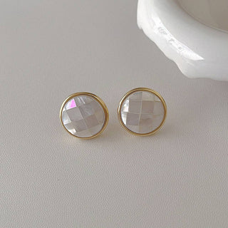 Geometric Natural Shell Studs