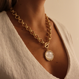 Mother of Pearl Pendant Necklace