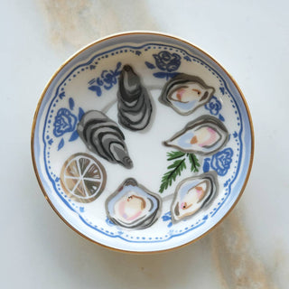Oyster Porcelain Trinket Dish