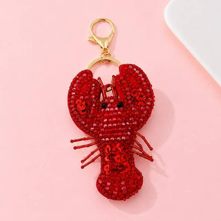 Beaded Lobster Keychain