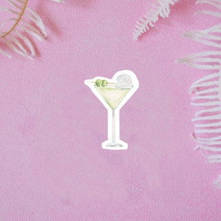 Shell Martini Vinyl Sticker
