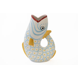 Patterned Ceramic Fish Pitcher