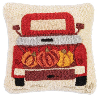 Pumpkin Harvest Wool Hook Pillow