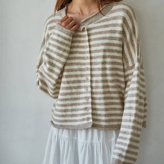 The Newport Striped Button Down Cardigan