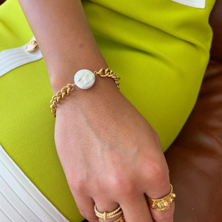 The Coin Pearl Chain Bracelet