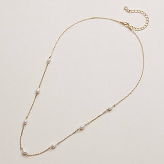 Sienna Pearl Station Necklace