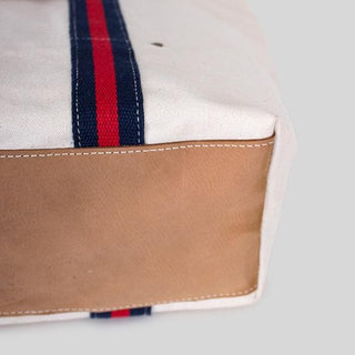 ShoreBags Canvas Leather Tote Bag