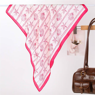 Nautical Shell & Starfish Scarf