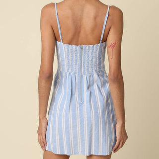 Finn Stripe Cotton Mini Dress
