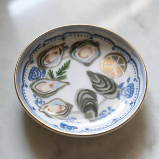 Oyster Porcelain Trinket Dish