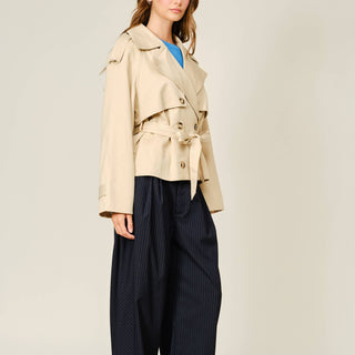 Belted Half Trench Coat