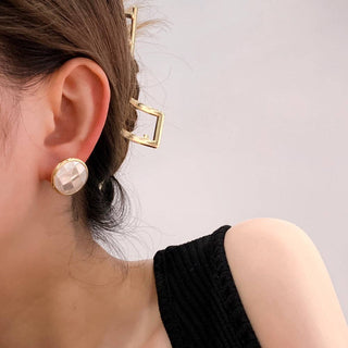 Geometric Natural Shell Studs