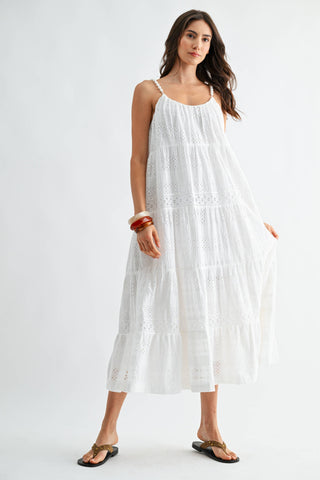 The Harbor Eyelet Maxi Dress