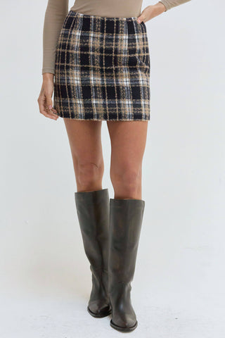 Elise Plaid Mini Skirt