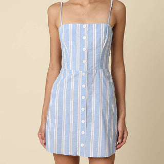 Finn Stripe Cotton Mini Dress