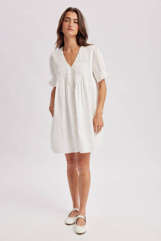 The Nantucket Pleated Mini Dress