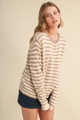 The East Coast Striped Cardigan