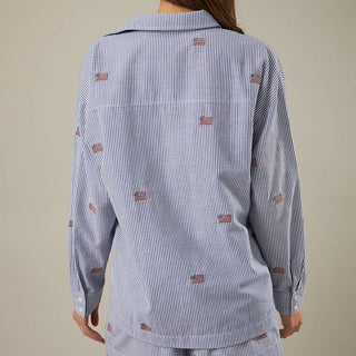 Americana Embroidered Button Down