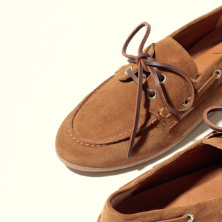 The Brenton Suede Leather Boat Shoe