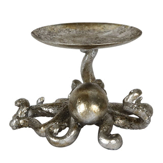 Silver Baby Octopus Candle Holder