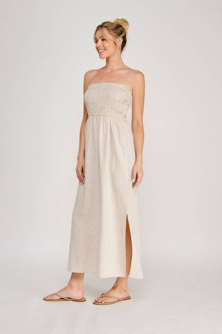 The Driftwood Linen Maxi