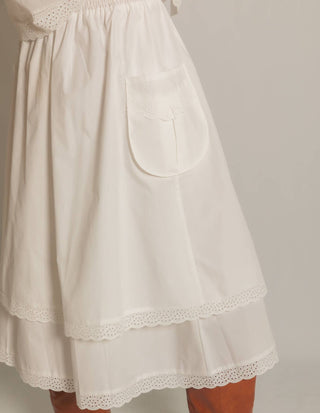 Nantucket Eyelet Ruffle Skirt