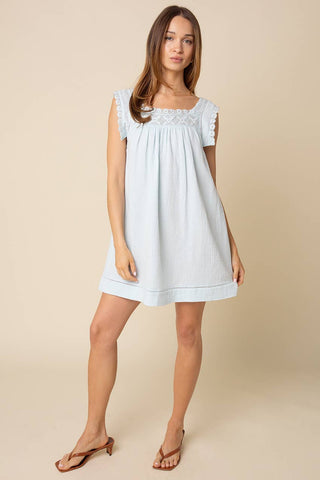 Daphne Square-Neck Dress