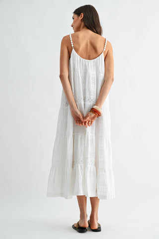 The Harbor Eyelet Maxi Dress