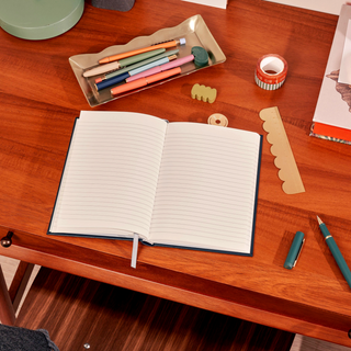Papier Lined Blue & White Notebook