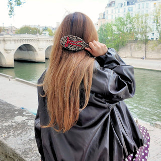Leopard Bow Amazing Hair Day Brush