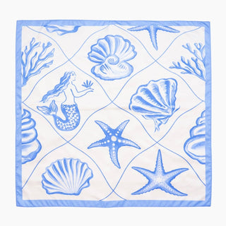 Azure Tide Square Scarf