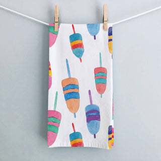 Colorful Buoys Kitchen Towel