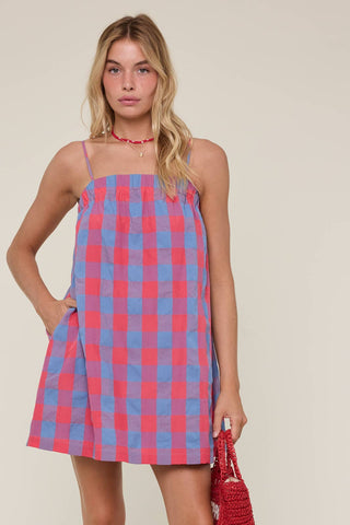 The Plaid Cami Mini Dress
