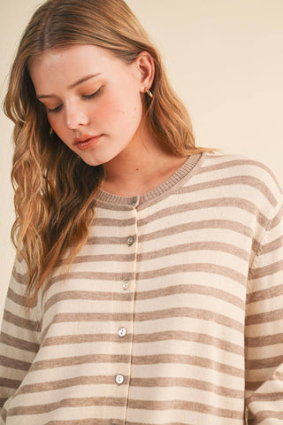 The East Coast Striped Cardigan