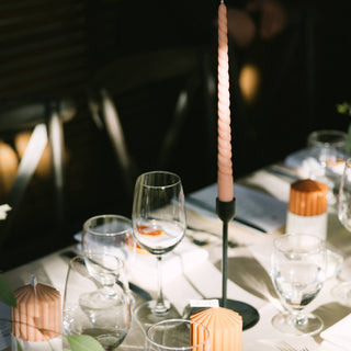 Beeswax Twisted Taper Candle Set