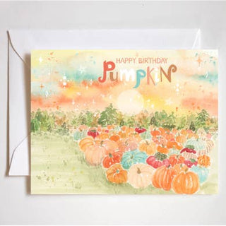 Happy Birthday Pumpkin Card