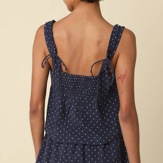 Ashley Polka Dot Tie Top