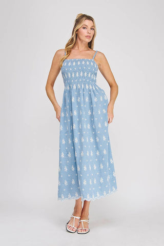 Coastal Bloom Maxi Dress