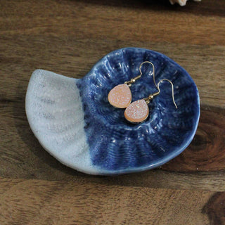 Nautilus Shell Ceramic Trinket Plate