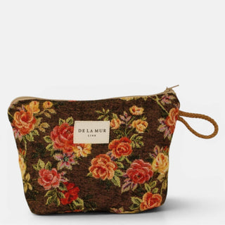 Floral Jacquard Small Makeup Bag