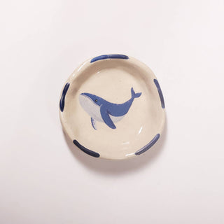 Hand Painted Mini Whale Dish