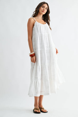 The Harbor Eyelet Maxi Dress