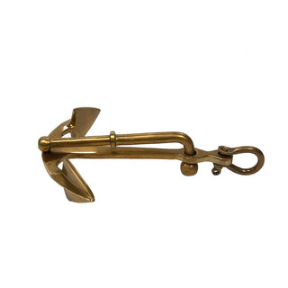 Antiqued Brass Anchor Paperweight