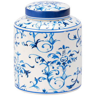 Indigo Ceramic Ginger Jar