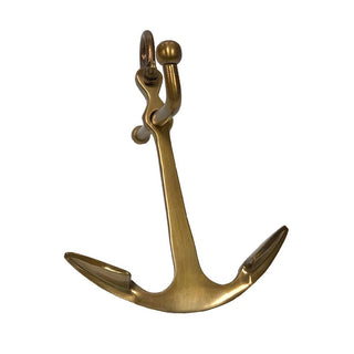 Antiqued Brass Anchor Paperweight