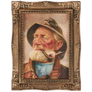 Old Fisherman Framed Mini Wall Art
