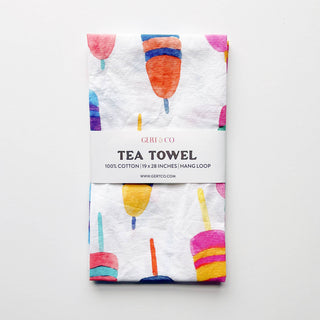 Colorful Buoys Kitchen Towel