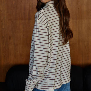 Windward Striped Cotton Pullover