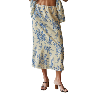 Harbor Bloom Midi Skirt